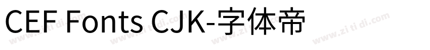 CEF Fonts CJK字体转换